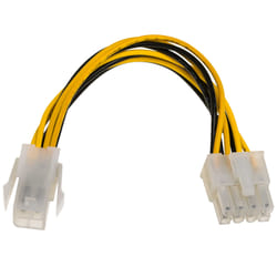 Akyga AK-CA-10 câble électrique Noir, Jaune 0,15 m