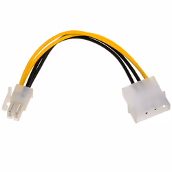 Akyga AK-CA-12, 0,15 m, Molex (2-pin), P4 4-pin, 90 mm, 70 mm, 1 cm