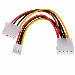 Akyga AK-CA-14, 0,15 m, Molex (4-pin), 2 x Molex (4-pin), 80 mm, 110 mm, 1 cm