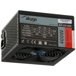 Akyga AK-U4-400 unité d'alimentation d'énergie 400 W 20+4 pin ATX ATX Noir