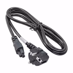 Akyga Power Cord AK-NB-01C for notebooks VDE IEC C5 250V/50Hz 1,5m, 1,5 m, CEE7/7, Coupleur C5