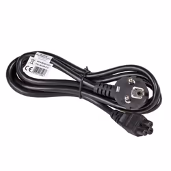 Akyga Power Cord AK-NB-01C for notebooks VDE IEC C5 250V/50Hz 1,5m Noir CEE7/7 Coupleur C5