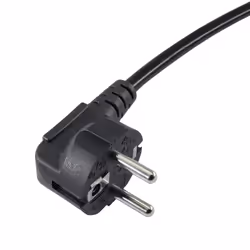 Akyga Power Cord AK-NB-01C for notebooks VDE IEC C5 250V/50Hz 1,5m Noir CEE7/7 Coupleur C5