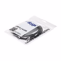 Akyga AK-USB-11 câble USB 1,8 m USB 2.0 USB A 2 x USB A Noir