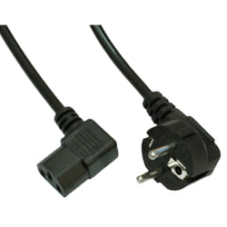 Akyga AK-PC-02C câble électrique Noir 1,5 m CEE7/7 IEC C13