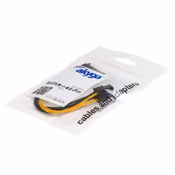 Akyga AK-CA-30 câble SATA 0,15 m Noir, Jaune