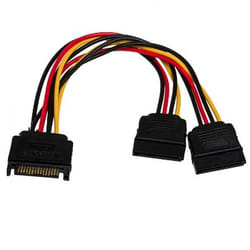 Akyga AK-CA-31 câble SATA 0,15 m Noir, Rouge, Jaune
