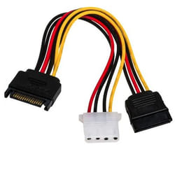 Akyga AK-CA-32 câble SATA 0,15 m Noir, Rouge, Jaune