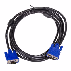 Akyga AK-AV-07, 3 m, VGA (D-Sub), VGA (D-Sub), Mâle, Mâle, Noir, Bleu