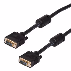 Akyga AK-AV-09 VGA Monitor Verbindungkabel 2x S-VGA mit ferritfilter 15m schwarz, 15 m, VGA (D-Sub), VGA (D-Sub), Mâle, Mâle, ...