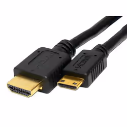 Akyga AK-HD-10M, 1 m, HDMI Type A (Standard), HDMI Type C (Mini), Noir