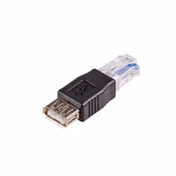 Akyga AK-AD-27, RJ45, USB 2.0 type A, Noir