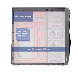 Akyga ' ak995bk PC"ATX Nero Midi Tower Noir - Vue supplémentaire 10