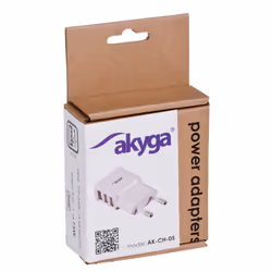 Akyga AK-CH-05 chargeur d'appareils mobiles Universel Blanc Secteur, CC Intérieure