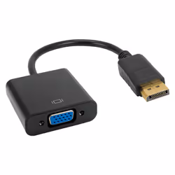 Akyga AK-AD-36, 0,15 m, VGA (D-Sub), DisplayPort, Femelle, Mâle, Droit