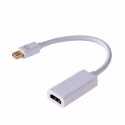 Akyga AK-AD-38, 0,15 m, HDMI Type A (Standard), Mini DisplayPort, Mâle, Femelle, Blanc