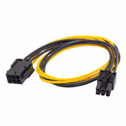 Akyga AK-CA-46, 0,4 m, PCI-E (6-pin), PCI-E (6-pin), 100 mm, 100 mm, 12 mm
