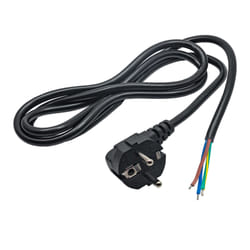 Akyga Power cable AK-OT-01A with open tin CEE 7/7 250V/50Hz 1.5m Noir 1,5 m CEE7/7