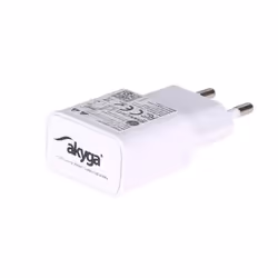 Akyga AK-CH-11 chargeur d'appareils mobiles Tondeuse pour barbe, Lecteur e-book, GPS, Écouteurs, Casque, Téléphone IP, MP3, MP4, Microphone, Téléphone portable, Autres, PDA, Chargeur électrique, Smartphone, Smartwatch, Tablette, téléphone Blanc Secteur Charge rapide Intérieure