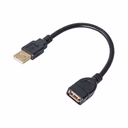 Akyga AK-USB-23, 0,15 m, USB A, USB A, USB 2.0, Noir