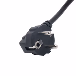 Akyga Cable power AK-NB-08A Hybrid standard C/E/F CEE 7/7 - Euro 3-Pin C5 IEC - Kabel - 1 m Noir CEE7/7 Coupleur C5