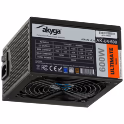 Akyga AK-U4-600, 600 W, 230 V, 5 A, Actif, 103 W, 540 W