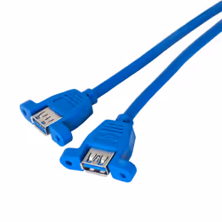 Akyga AK-CA-62 câble USB 65 m USB 3.2 Gen 1 (3.1 Gen 1) USB 3.0 19-pin 2 x USB 3.0 Bleu