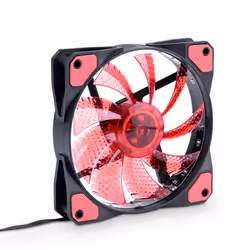 Akyga AW-12C-BR, Ventilateur, 12 cm, 1000 tr/min, 20 dB, 66 cfm, Noir