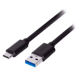 Akyga AK-USB-24, 0,5 m, USB A, USB C, USB 3.2 Gen 1 (3.1 Gen 1), Noir