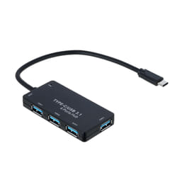 Akyga AK-AD-52 hub & concentrateur USB 3.2 Gen 2 (3.1 Gen 2) Type-C 500 Mbit/s Noir
