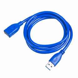 Akyga AK-USB-28, 1 m, USB A, USB A, USB 3.2 Gen 1 (3.1 Gen 1), Bleu