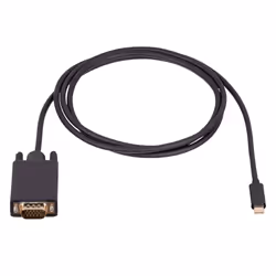 Akyga AK-AV-17, 1,5 m, VGA (D-Sub), USB Type-C, Mâle, Mâle, Or