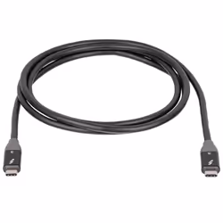 Akyga AK-USB-34, 1,5 m, USB C, USB C, Thunderbolt 3, Noir