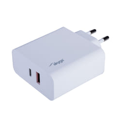 Akyga AK-CH-15 chargeur d'appareils mobiles GPS, Écouteurs, Clavier, MP3, MP4, Ordinateur portable, Ordinateur portable, Smartphone, Tablette, téléphone, Universel Blanc Secteur Charge rapide Auto
