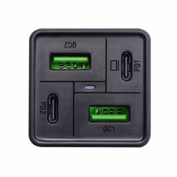 Akyga AK-CH-17 chargeur d'appareils mobiles Dictaphone, Caméscope numérique, Caméra Numérique, Lampe de poche, GPS, Écouteurs, Clavier, MP3, MP4, Téléphone portable, Netbook, Ordinateur portable, Autres, Haut-parleur portable, Chargeur électrique, Radio, Smartphone, Smartwatch, Tablette, téléphone, Universel Noir Secteur Charge rapide Intérieure