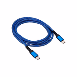 Akyga AK-USB-38, 1,8 m, USB C, USB C, USB 2.0, Bleu
