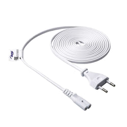 Akyga AK-RD-07A câble électrique Blanc 3 m Coupleur C7 CEE7/16