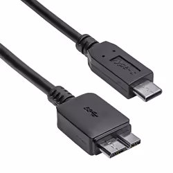 Akyga AK-USB-44 câble USB 1 m USB 3.2 Gen 1 (3.1 Gen 1) USB C Micro-USB B Noir
