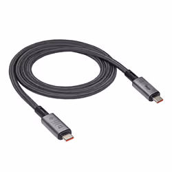 Akyga AK-USB-45, 1 m, USB C, USB C, USB4 Gen 3x2, Noir