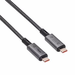 Akyga AK-USB-45 câble USB 1 m USB4 Gen 3x2 USB C Noir