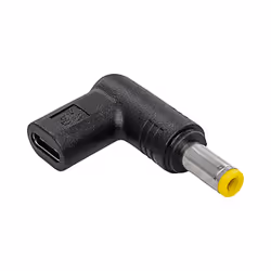Akyga AK-ND-C01, USB-C, 5.5 x 2.5 mm, Noir