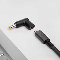 Akyga AK-ND-C01 changeur de genre de câble USB-C 5.5 x 2.5 mm Noir