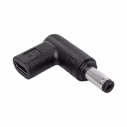 Akyga AK-ND-C02, USB-C, 5.5 x 2.1 mm, Noir