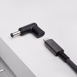 Akyga AK-ND-C02 changeur de genre de câble USB-C 5.5 x 2.1 mm Noir