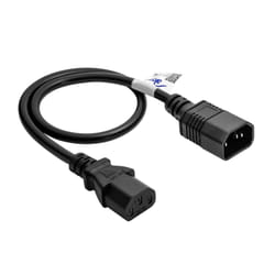 Akyga AK-PC-14A câble électrique Noir 0,5 m Coupleur C14 Coupleur C13