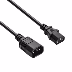 Akyga AK-PC-14A câble électrique Noir 0,5 m Coupleur C14 Coupleur C13