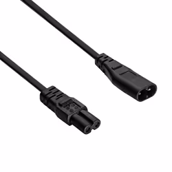Akyga AK-RD-08A câble électrique Noir 1,5 m Coupleur C7 Coupleur C8