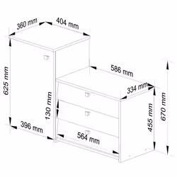 AKORD Furniture Factory OP0LZESVEN001 Organisateur pour chaussures