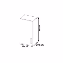 AKORD Furniture Factory KS0PLIMBIA005 Armoire de rangement de salle à manger et de cuisine - Vue supplémentaire 4