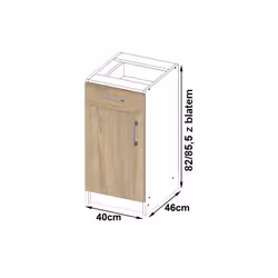 AKORD Furniture Factory KS0PLIMBIA004 Armoire de rangement de salle à manger et de cuisine - Vue supplémentaire 4